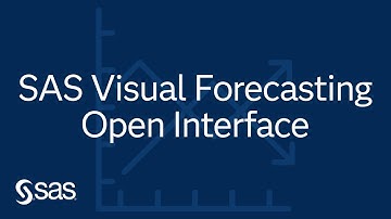 SAS Demo | SAS Visual Forecasting Open Interface