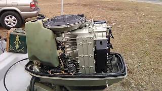 1987 Suzuki DT55 boat motor walk around