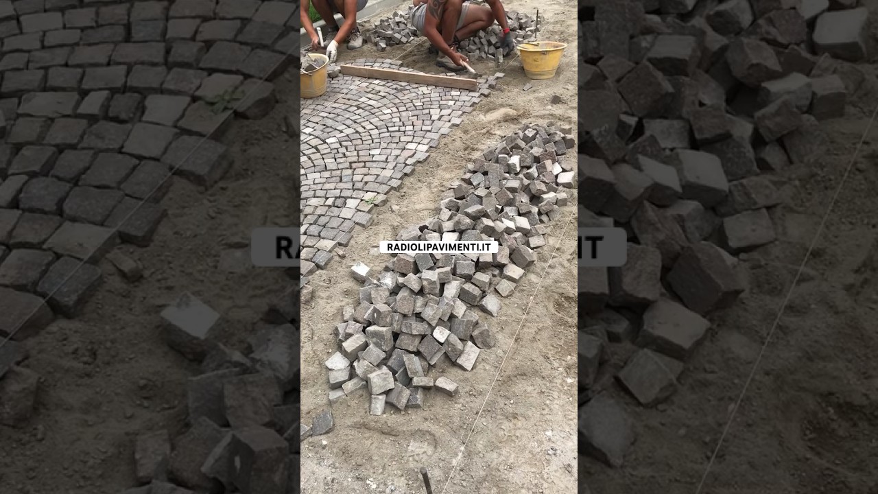 Ricollochiamo dei cubetti 4-6 in porfido 