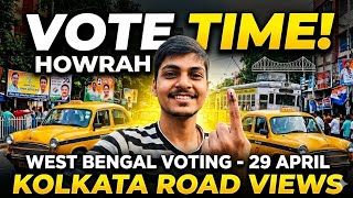West Bengal voteing 29April Kolkata howrah road view's vote time #westbengal #viral #kolkata voteing