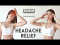 10 min HEADACHE &amp; STRESS RELIEF Stretch &amp; Massage (Improve Sleep &amp; Ease Stress) ~ Emi