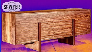 INCREDIBLE TEXTURE | Making a Walnut Cabinet