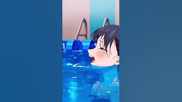 Anime school girls* pool anime yuri