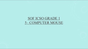 #grade1 #sof #icso #olympiad #chapter5 #mouse#useofmouse #computer#science#olympaid#for#class#1