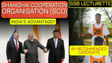 Lecturette Topics for SSB 2025 | Shanghai Cooperation Organisation Explained | SSB Interview