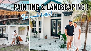 SUMMER HOME MAKEOVER | PAINTING & LANDSCAPING OUR FLORIDA HOME 2023