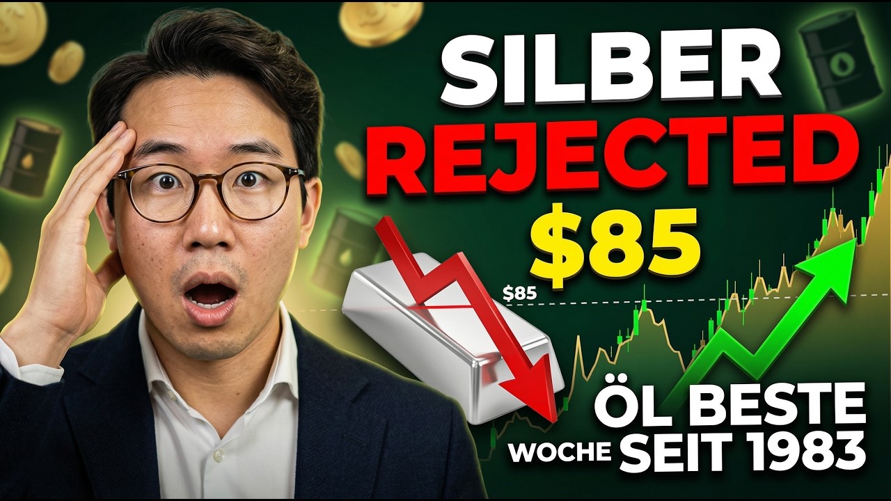 SILBER bei 85 $ REJECTED, Öl BEST Woche seit 1983, 900 Mrd. $ gelöscht