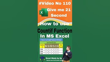 Using COUNTIF to Calculate Student Attendance,Automate Attendance Tracking, Count Student Attendance