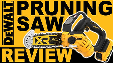 DeWalt 20V Pruning Chainsaw Review 8 inch Mini-Monster DCCS623 pruner flexvolt cutting test