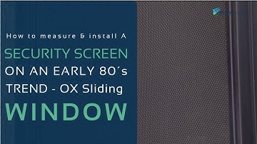 How to measure and Install a security screen to an Old Trend window