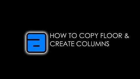 How to copy floor & create Columns R.C.C. Building Design Software 2018