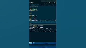 Loading animation using C++ programming , C++ project ideas 2021.#shortvideo