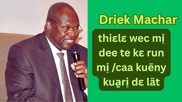kuëny kua̱ri̠ rɛy wec kä thɔth thuda̱n dual kiir mayardit kɛɛ dr riek machar Nuer online TV Läär