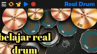 Belajar real drum. Dj viral temola!!