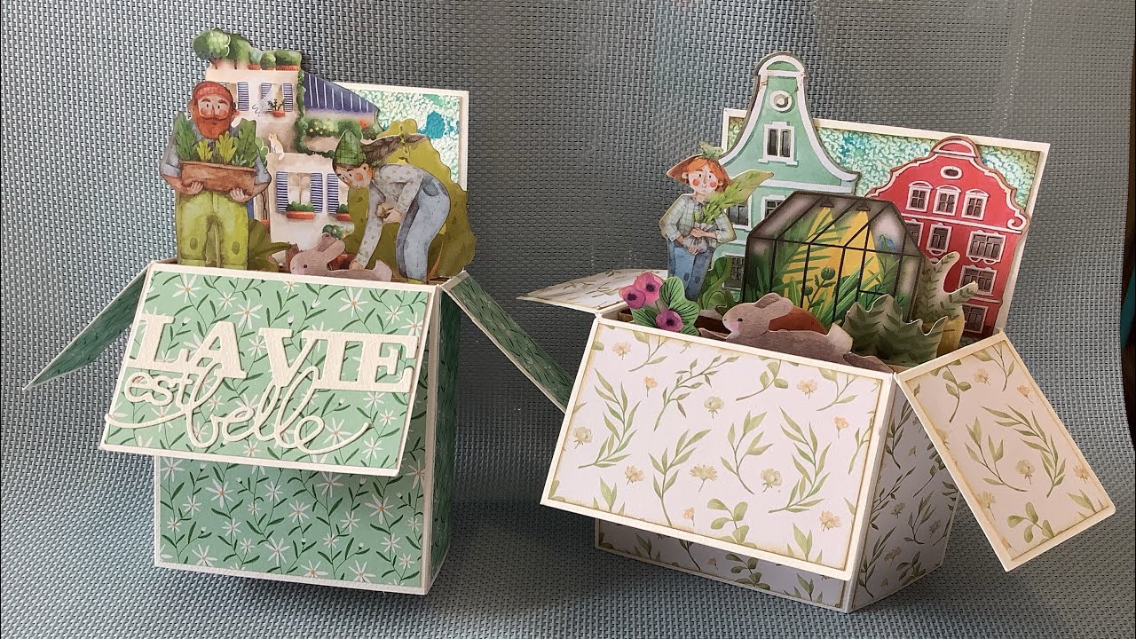 #Carte Pop-up boite  #Idées Cartes  🌸🌸Mes Petites Créations 🌸🌸