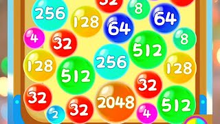 2048 Bubble Merger walkthrough gameplay#2048game#bubble#androidgameplay#gameparkarea#games screenshot 3