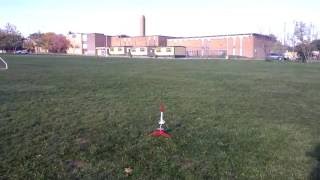 Estes Crossfire ISX launched on a B6-4
