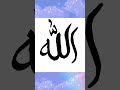 Allah Jalle Jalaluhu The Almighty Ytshorts Trending Arabic Calliogrsphy Art