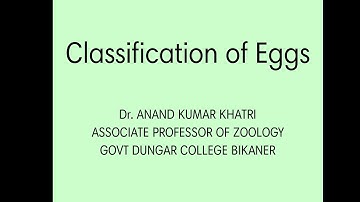 Classification of Eggs