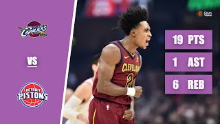 TB - Collin Sexton - 19 Points, 1 Assist, 6 Rebounds vs Pistons - 2019-20 Regular Season