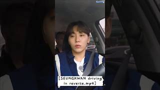 seungkwan parking a car in reverse 🚗🅿️ #seungkwan #GOING_SVT screenshot 3