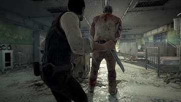 The Evil Within Walkthrough part 2- killing Sadist the Butcher with knife (Nightmare difficulty)