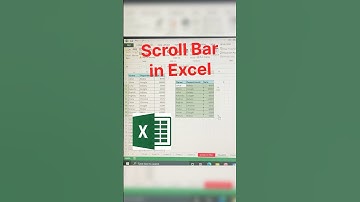 Mini Scroll Bar in Excel #shorts #viral #excel