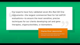 Did You Know the QX ONE Droplet Digital PCR System is Trusted by Biopharma Experts