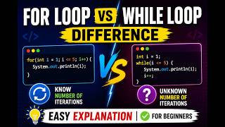 For Loop vs While Loop | Easy Explanation for Beginners
