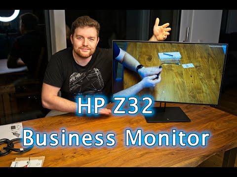 HP Z32 Business Monitor - IPS-Panel, USB-C, HDMI, DP, Home Office - Unboxing & erster Eindruck