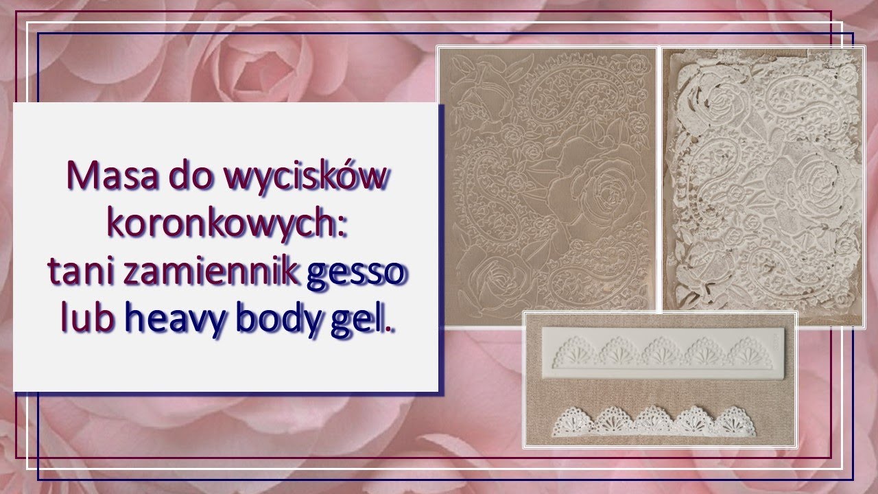#Decoupage: 4 #Masa elastyczna do wycisków koronkowych. #Decoupage: 4  Elastic mass for lace molds.