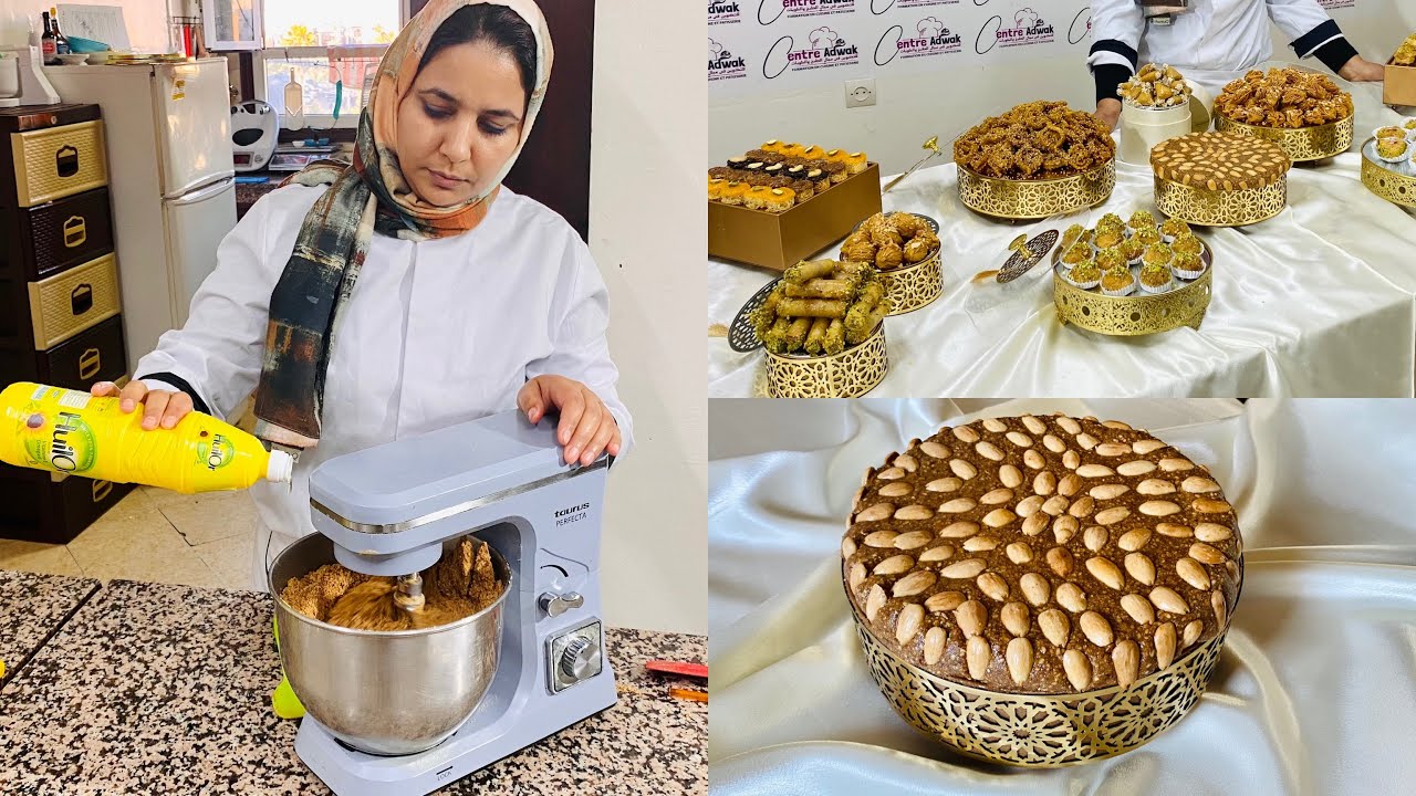 مقروط باللوز،سلو،و ثمن بيع جميع أنواع المعسلات مع الاستاذة جميلة/أطباق بلادي 219