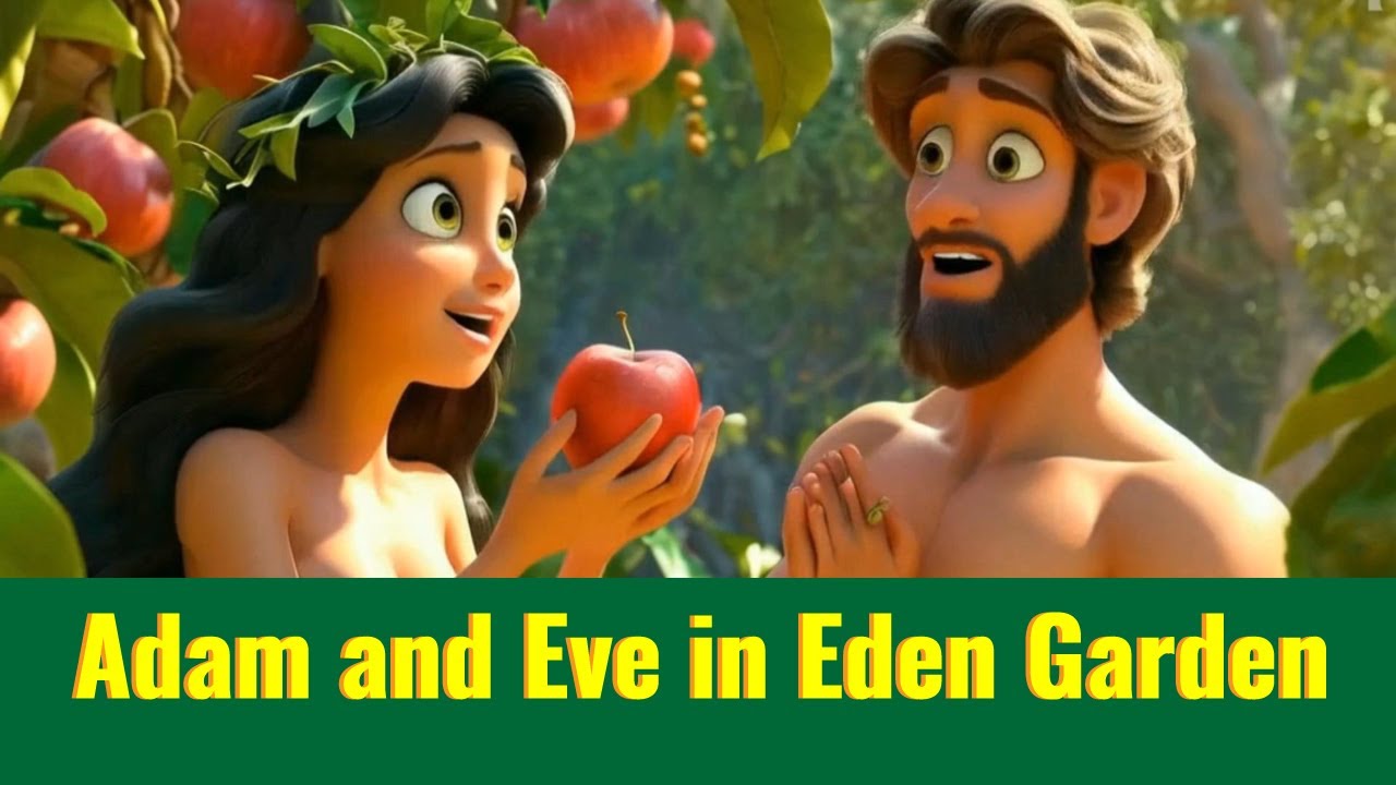 Adam and Eve in Eden Garden! Animated Bible Story for Kids - YouTube