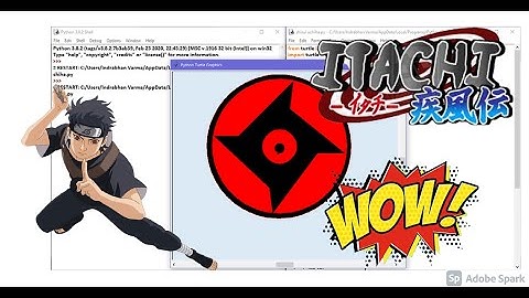 Shisui Uchiha (Naruto Shippuden)  Art By Pankaj Verma | python artist #python #codingisanart #artist