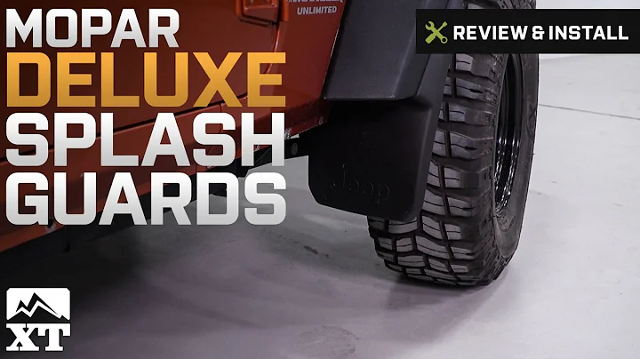 Jeep Wrangler Mopar Front Deluxe Molded Splash Guards w Jeep Logo (2007-2017 JK) Review & Install