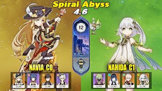 Navia and Nahida | Genshin Impact Abyss 4.6 - Floor 12 9 Stars