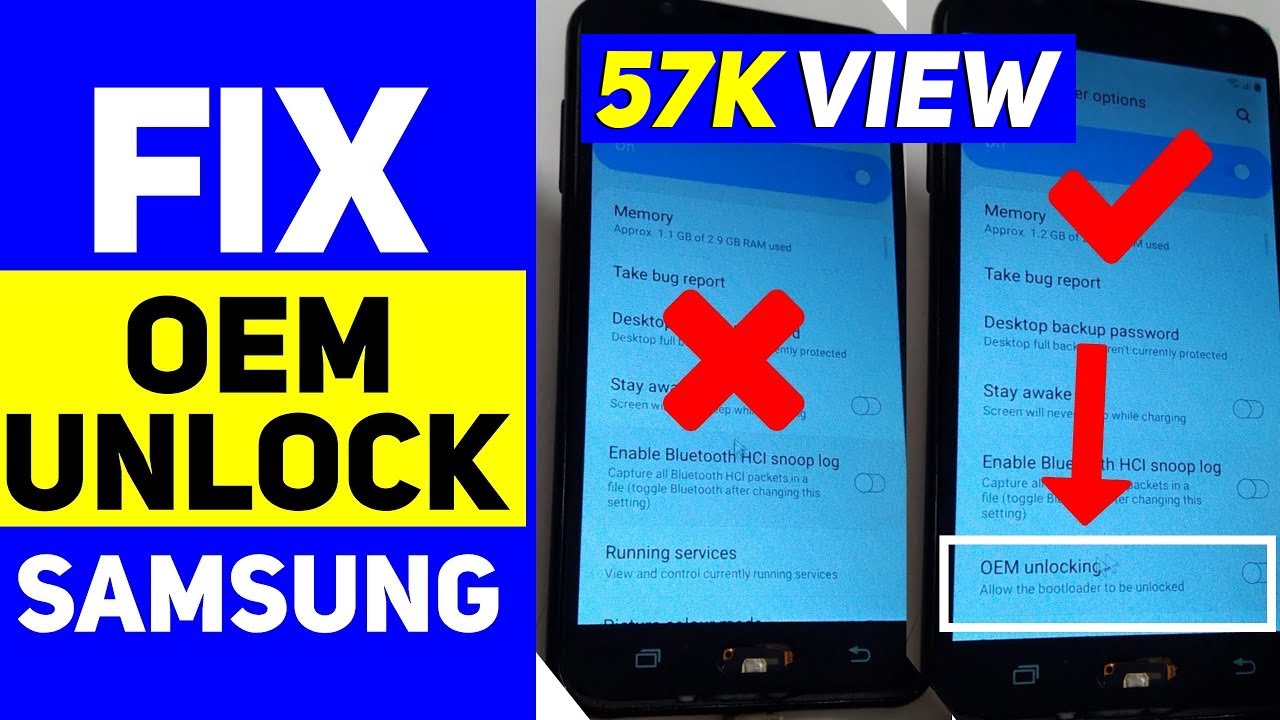 How To Enable Oem Unlock Without Developer Options Samsung
