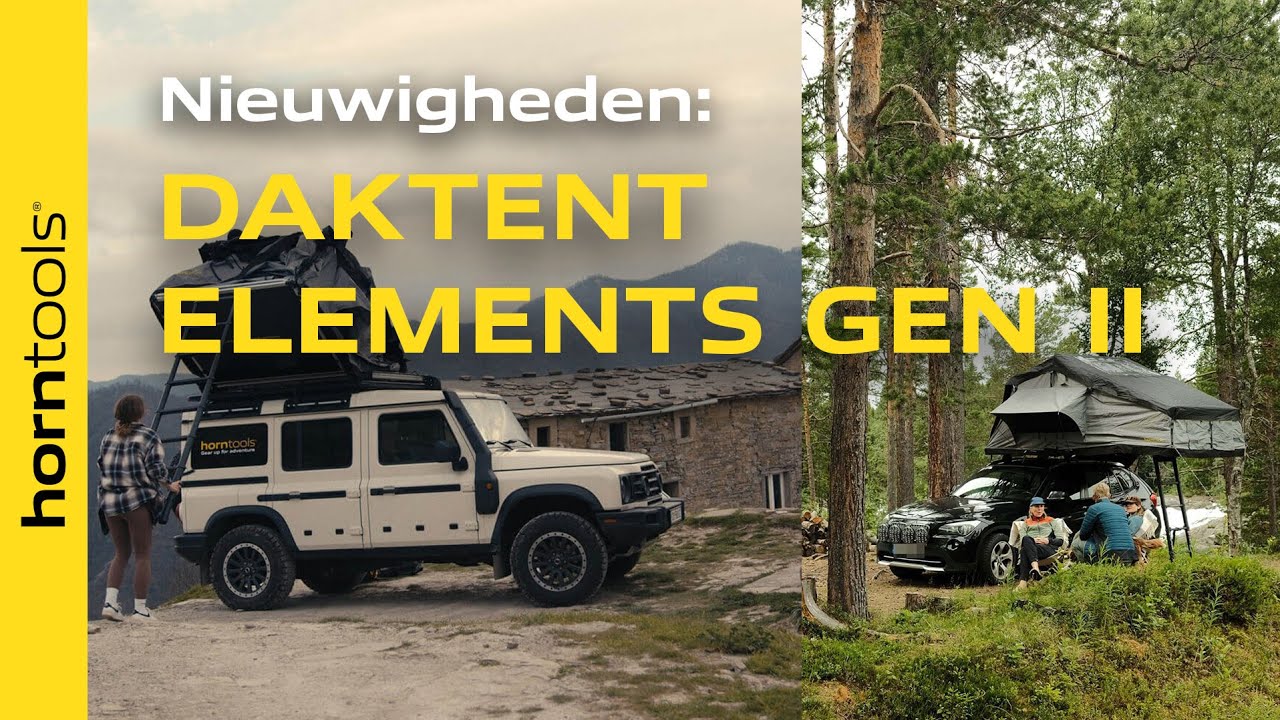 Daktent Elements Gen II voor 3 personen - 165 cm - Kleur Midnight Stone – Video