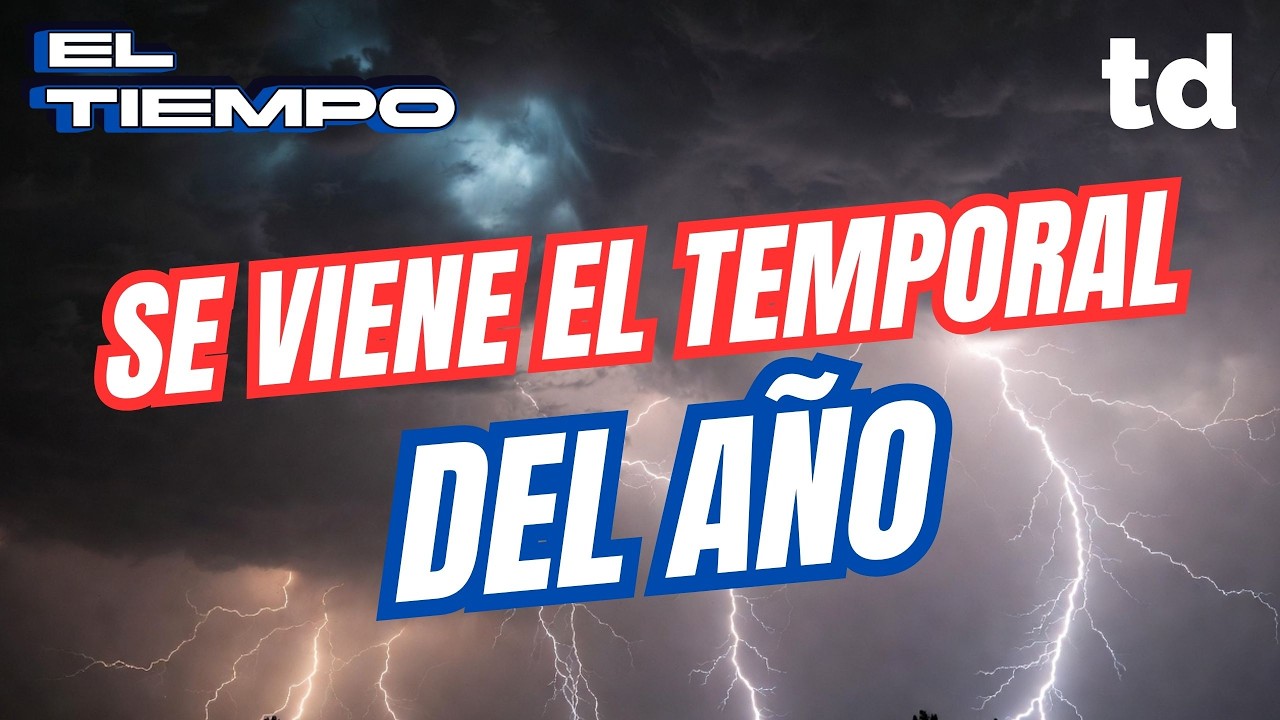 SE VIENE EL TEMPORAL: ALERTA NARANJA, GRANIZO Y VIENTO FUERTE EN EL CENTRO DEL PAÍS