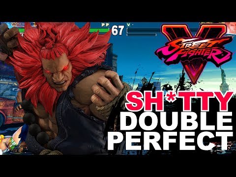 SFV * This Sh*tty Akuma Scores a Double Perfect WTF