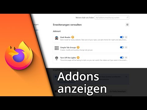 Firefox Addons anzeigen | Firefox Erweiterungen anzeigen ✅ Tutorial