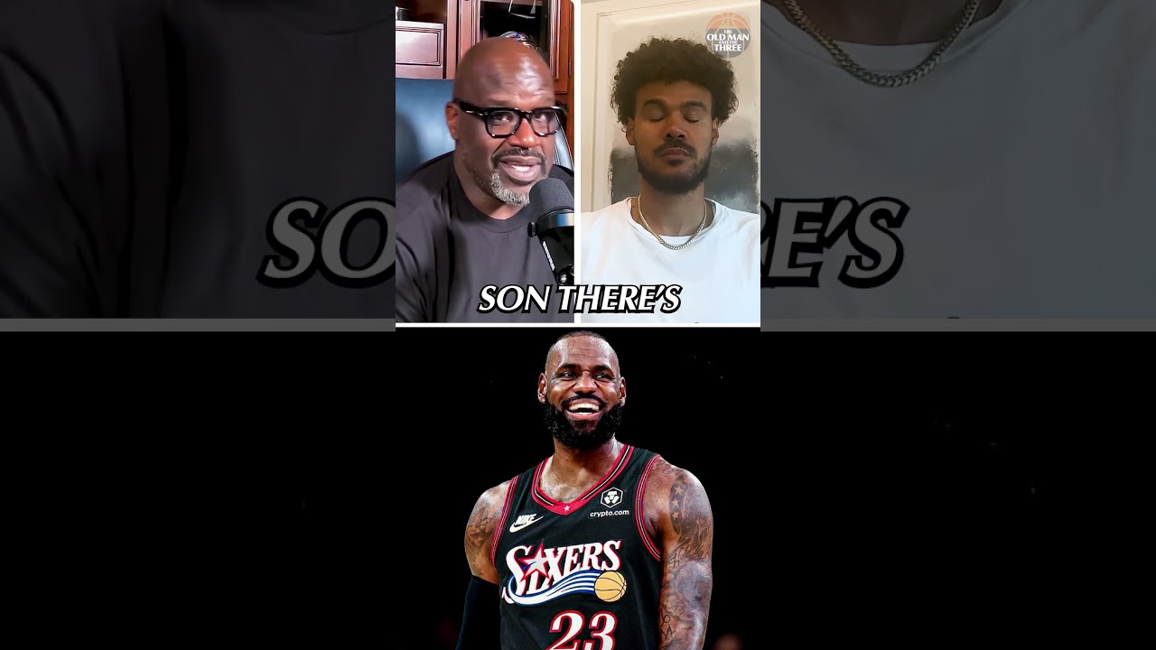 Shaq said he isn't mad at LeBron for trying to get more championships by joining the Sixers #nba