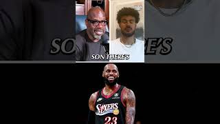Shaq said he isnt mad at LeBron for trying to get more championships by joining the Sixers #nba