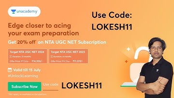 Benefits of Unacademy Plus Subscription | UGC NET 2023 | Dr Lokesh Meena