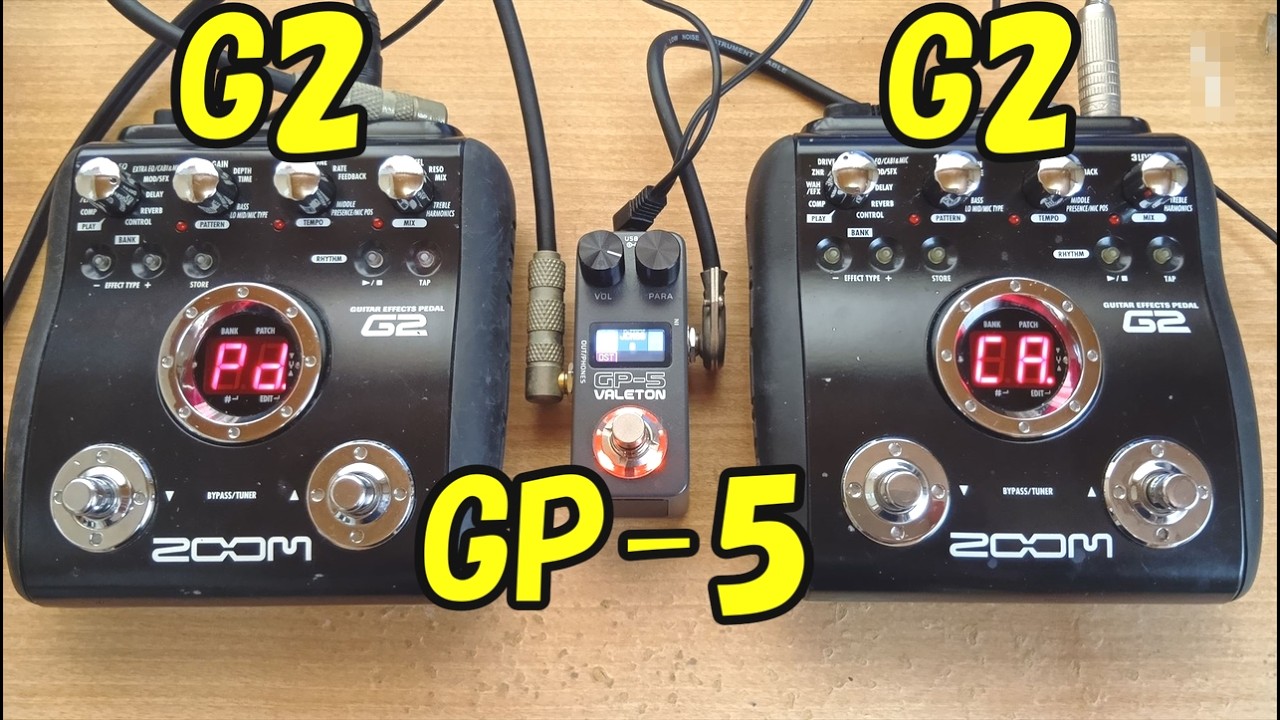 VALETON GP-5をZOOM G2で挟む！マルチエフェクター3連結だとどうなる