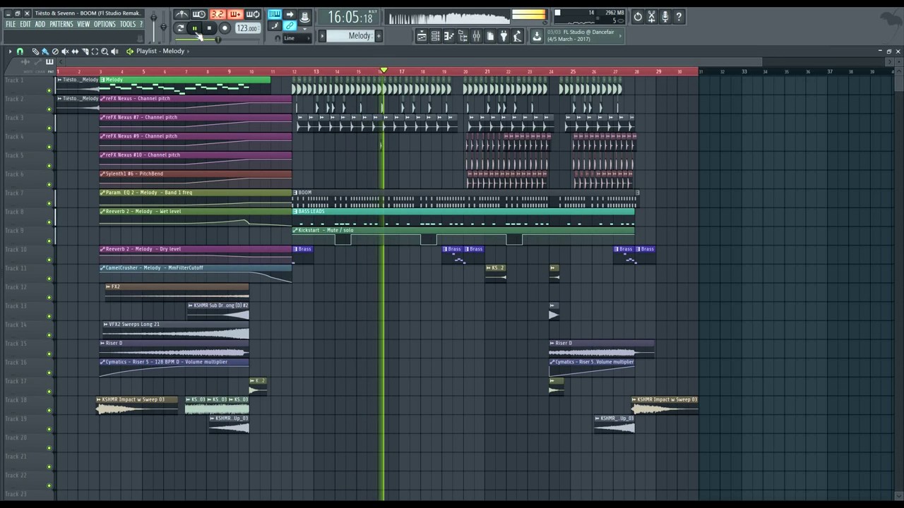 Tiësto & Sevenn - Boom Fl Studio Remake (Free FLP)