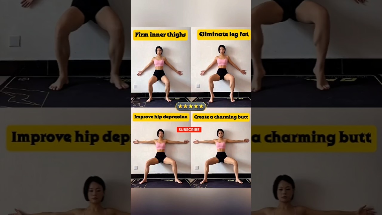 Do These 4 Moves Daily 🔥 Get Slim Legs & A Round Booty Faster! #shorts #short #fitness #viral