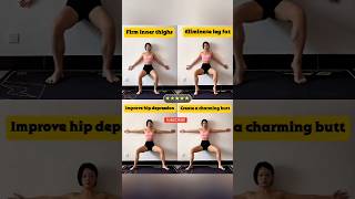 Do These 4 Moves Daily 🔥 Get Slim Legs & A Round Booty Faster! #shorts #short #fitness #viral