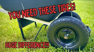 Cenipar Flat-Free Tire Review | The Best Wheelbarrow Replacement Tire I've Found! | 4.80/4.00-8