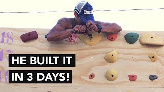 DIY Outdoor Moon Board: First Ascents!